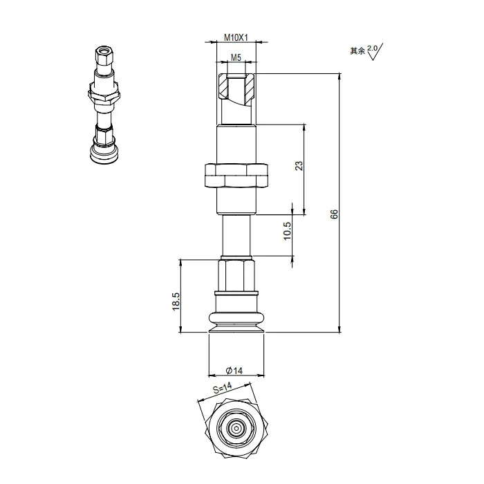 Vacuum Suction Cup with Buffer Rod
